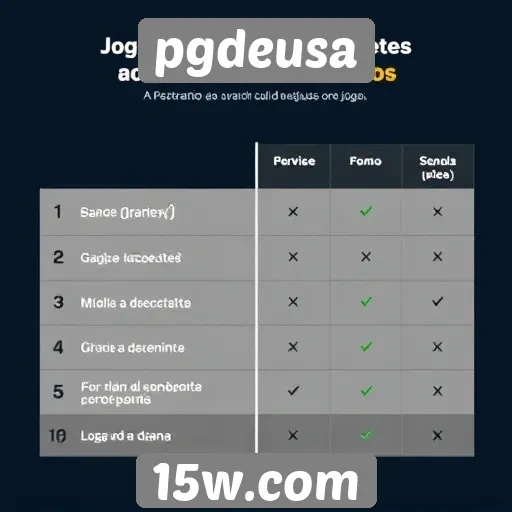 Comparação entre pgdeusa e outras plataformas de jogos